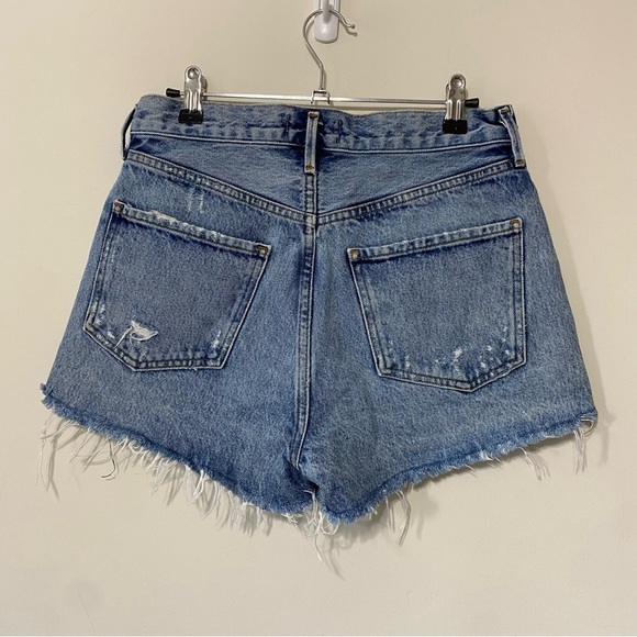 AGOLDE Jaden Short in Surreal Distressed Denim Jean Shorts 27 100% Cotton - Picture 2 of 7